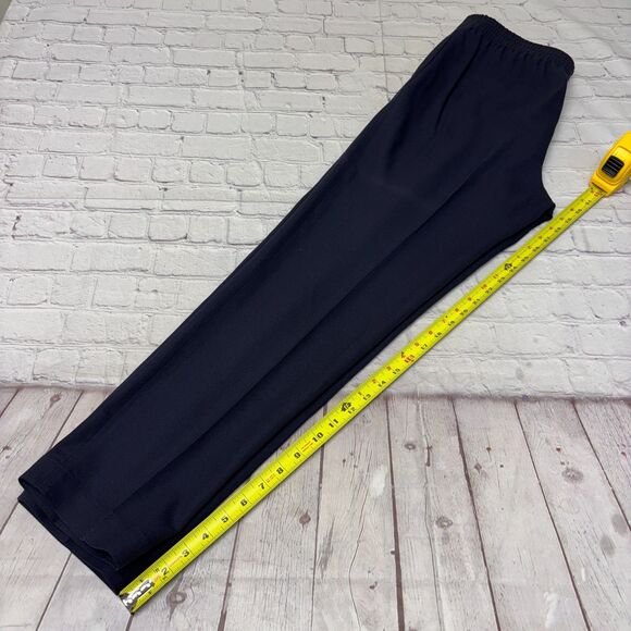 Tory Burch Women Wool Stretch Dress Pants Trouser Size 10 Dark Blue D043 -17 - Picture 6 of 16